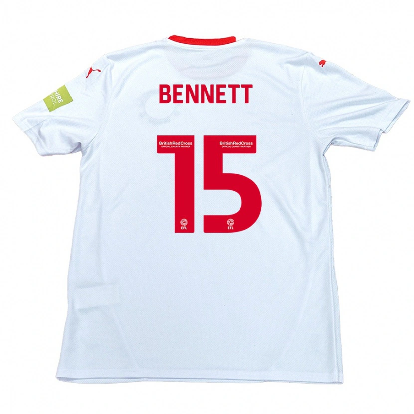 Danxen Kvinnor Rhys Bennett #15 Vit Bortatröja Matchtröjor 2024/25 Tröjor T-Tröja