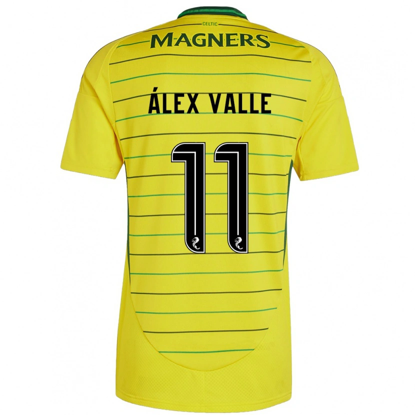 Danxen Kvinnor Álex Valle #11 Gul Bortatröja Matchtröjor 2024/25 Tröjor T-Tröja