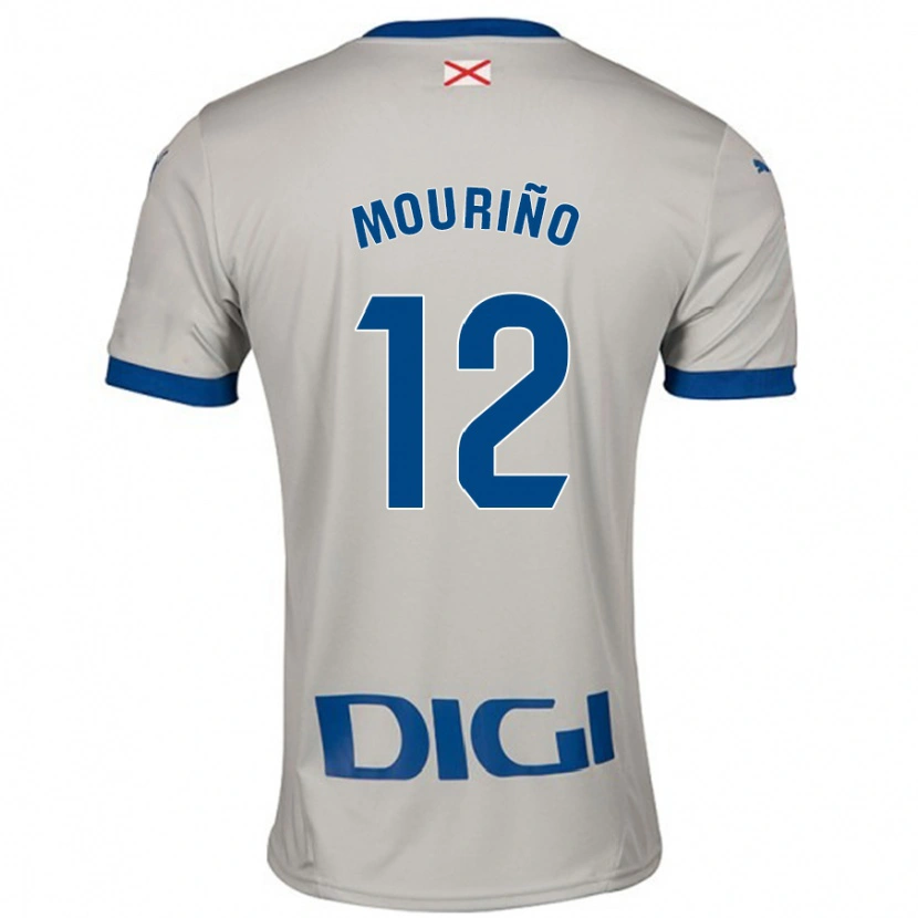 Danxen Kvinnor Santiago Mouriño #12 Ljusgrå Bortatröja Matchtröjor 2024/25 Tröjor T-Tröja