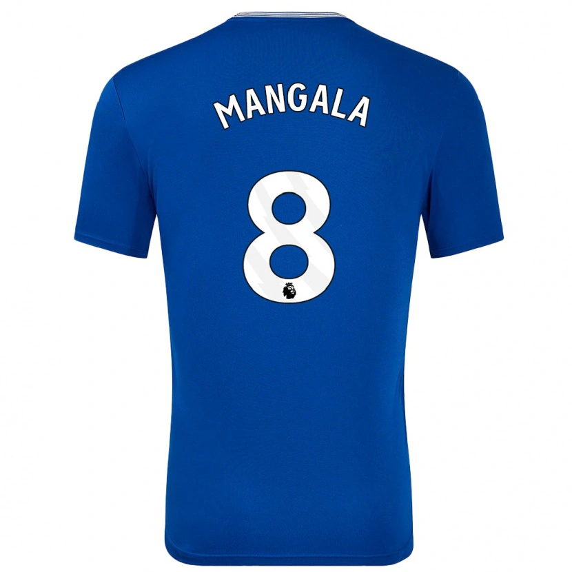 Danxen Kvinnor Orel Mangala #8 Blå Med Hemmatröja Matchtröjor 2024/25 Tröjor T-Tröja