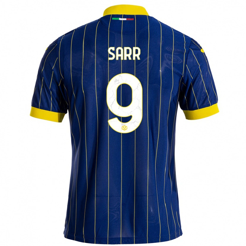 Danxen Kvinnor Amin Sarr #9 Blågul Hemmatröja Matchtröjor 2024/25 Tröjor T-Tröja