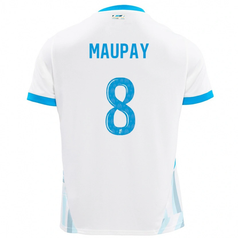 Danxen Kvinnor Neal Maupay #8 Vit Himmelsblå Hemmatröja Matchtröjor 2024/25 Tröjor T-Tröja