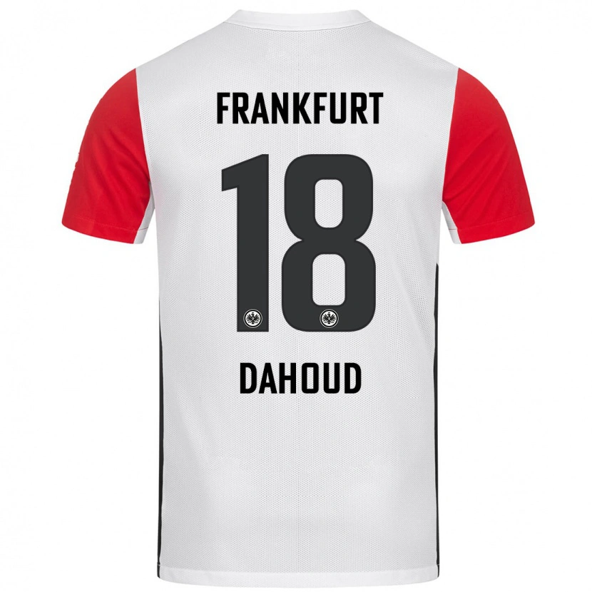 Danxen Kvinnor Mahmoud Dahoud #18 Vit Röd Hemmatröja Matchtröjor 2024/25 Tröjor T-Tröja