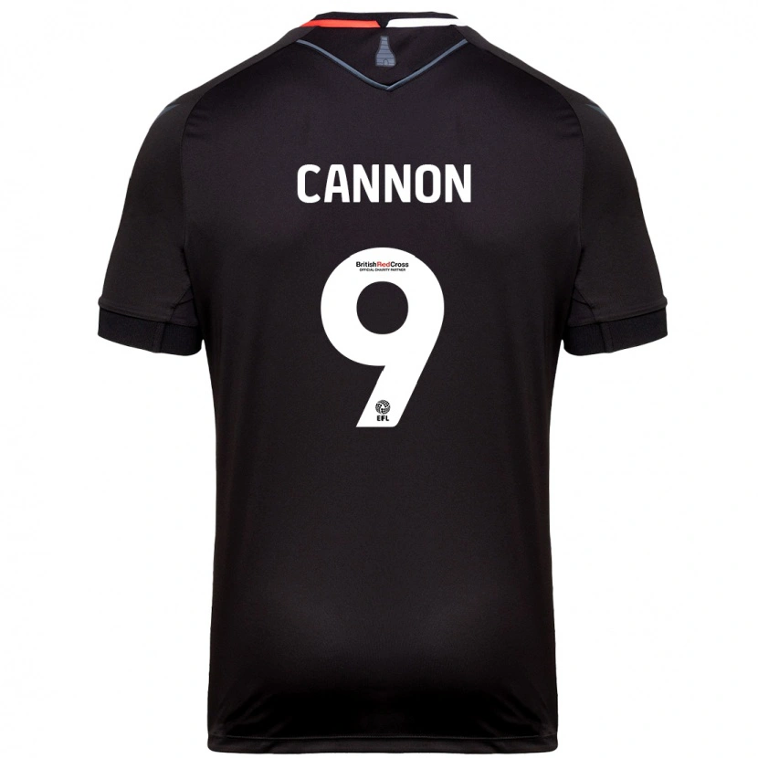 Danxen Kvinnor Tom Cannon #9 Svart Bortatröja Matchtröjor 2024/25 Tröjor T-Tröja