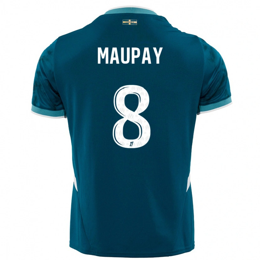 Danxen Kvinnor Neal Maupay #8 Turkosblå Bortatröja Matchtröjor 2024/25 Tröjor T-Tröja