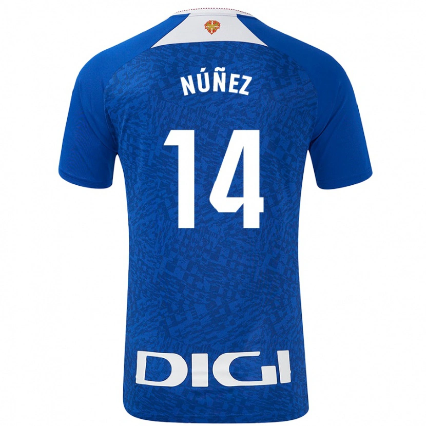 Danxen Kvinnor Unai Núñez #14 Kungsblå Bortatröja Matchtröjor 2024/25 Tröjor T-Tröja
