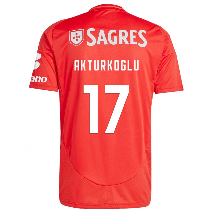 Danxen Kvinnor Kerem Aktürkoğlu #17 Röd Vit Hemmatröja Matchtröjor 2024/25 Tröjor T-Tröja