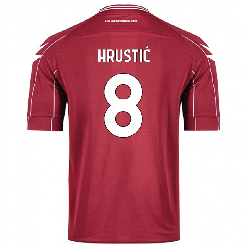 Danxen Kvinnor Ajdin Hrustić #8 Bourgogne Hemmatröja Matchtröjor 2024/25 Tröjor T-Tröja
