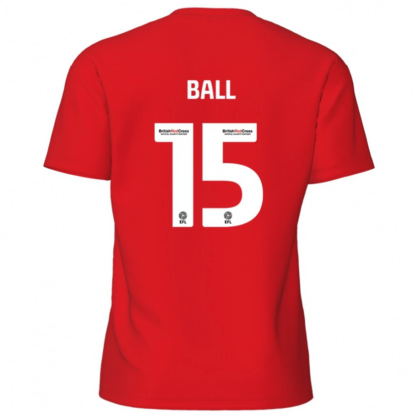 Danxen Kvinnor Dominic Ball #15 Röd Hemmatröja Matchtröjor 2024/25 Tröjor T-Tröja
