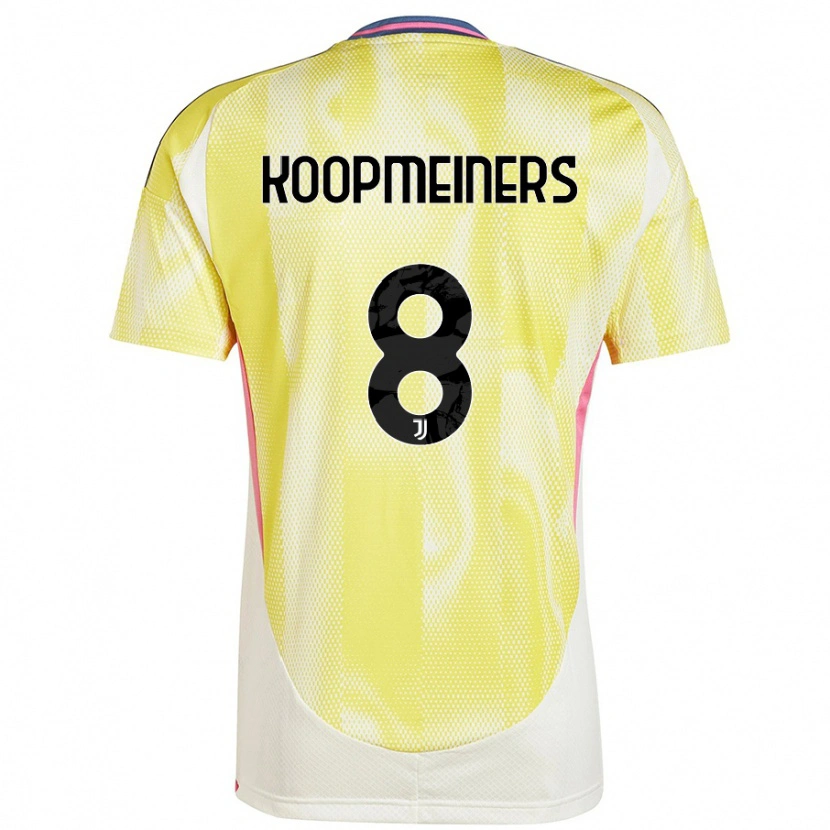Danxen Kvinnor Teun Koopmeiners #8 Solgul Bortatröja Matchtröjor 2024/25 Tröjor T-Tröja