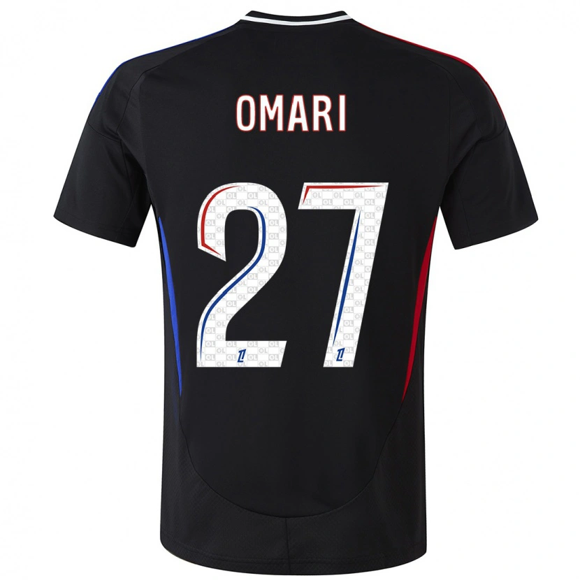 Danxen Kvinnor Warmed Omari #27 Svart Bortatröja Matchtröjor 2024/25 Tröjor T-Tröja