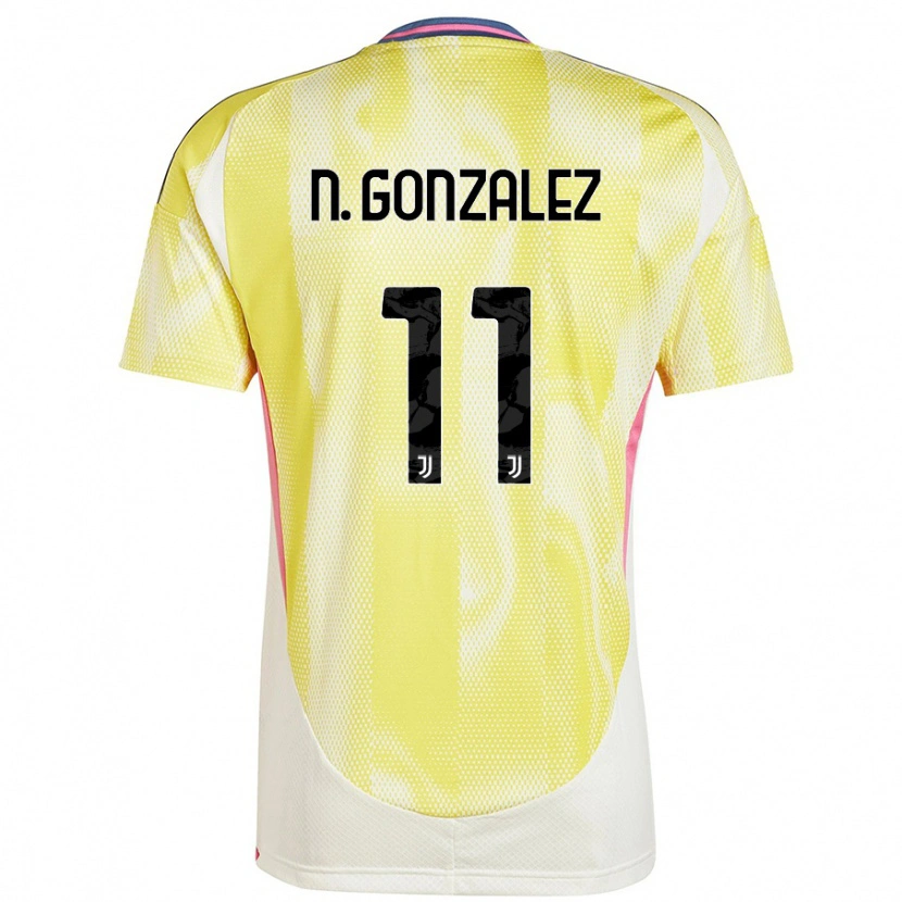 Danxen Kvinnor Nico González #11 Solgul Bortatröja Matchtröjor 2024/25 Tröjor T-Tröja