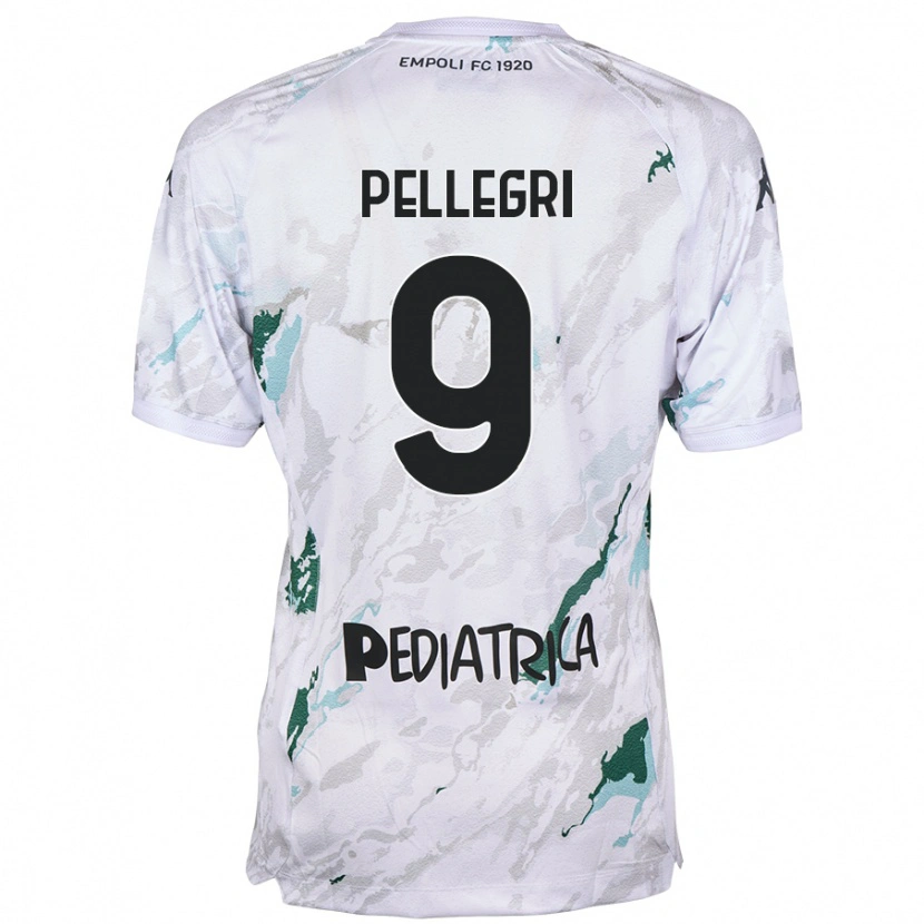 Danxen Kvinnor Pietro Pellegri #9 Grå Bortatröja Matchtröjor 2024/25 Tröjor T-Tröja