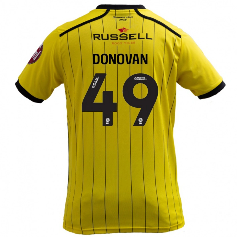 Danxen Kvinnor Romelle Donovan #49 Gul Hemmatröja Matchtröjor 2024/25 Tröjor T-Tröja