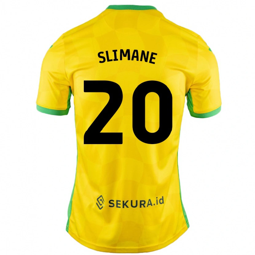 Danxen Kvinnor Anis Slimane #20 Gul Grön Hemmatröja Matchtröjor 2024/25 Tröjor T-Tröja