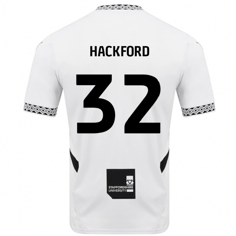 Danxen Kvinnor Antwoine Hackford #32 Vit Hemmatröja Matchtröjor 2024/25 Tröjor T-Tröja