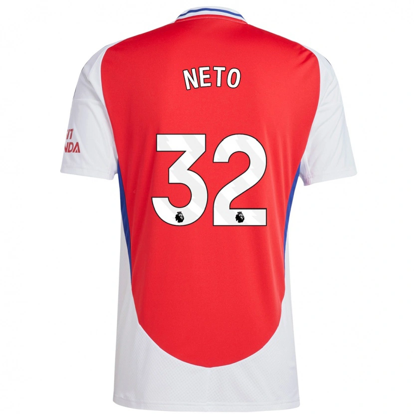 Danxen Kvinnor Neto #32 Röd Vit Hemmatröja Matchtröjor 2024/25 Tröjor T-Tröja