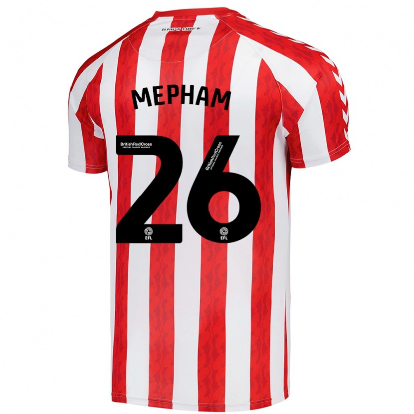 Danxen Kvinnor Chris Mepham #26 Röd Vit Hemmatröja Matchtröjor 2024/25 Tröjor T-Tröja