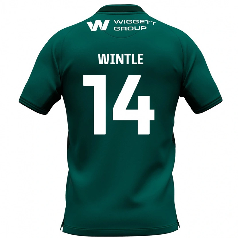 Danxen Kvinnor Ryan Wintle #14 Grön Bortatröja Matchtröjor 2024/25 Tröjor T-Tröja