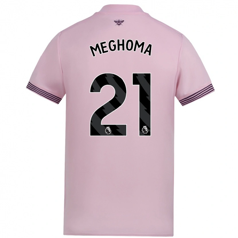 Danxen Kvinnor Jayden Meghoma #21 Rosa Bortatröja Matchtröjor 2024/25 Tröjor T-Tröja