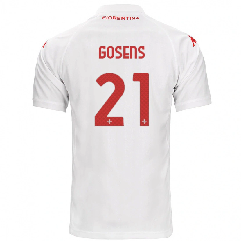 Danxen Kvinnor Robin Gosens #21 Vit Bortatröja Matchtröjor 2024/25 Tröjor T-Tröja