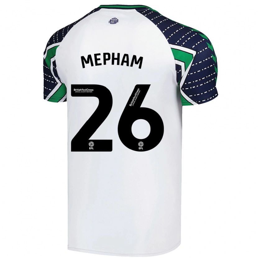 Danxen Kvinnor Chris Mepham #26 Vit Bortatröja Matchtröjor 2024/25 Tröjor T-Tröja