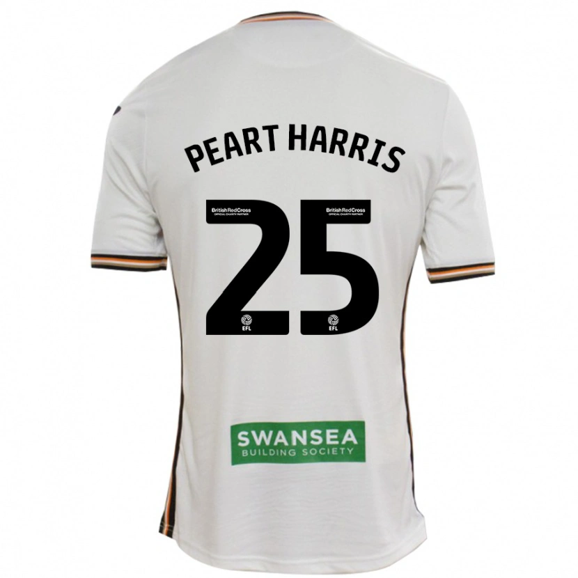 Danxen Kvinnor Myles Peart-Harris #25 Vit Hemmatröja Matchtröjor 2024/25 Tröjor T-Tröja