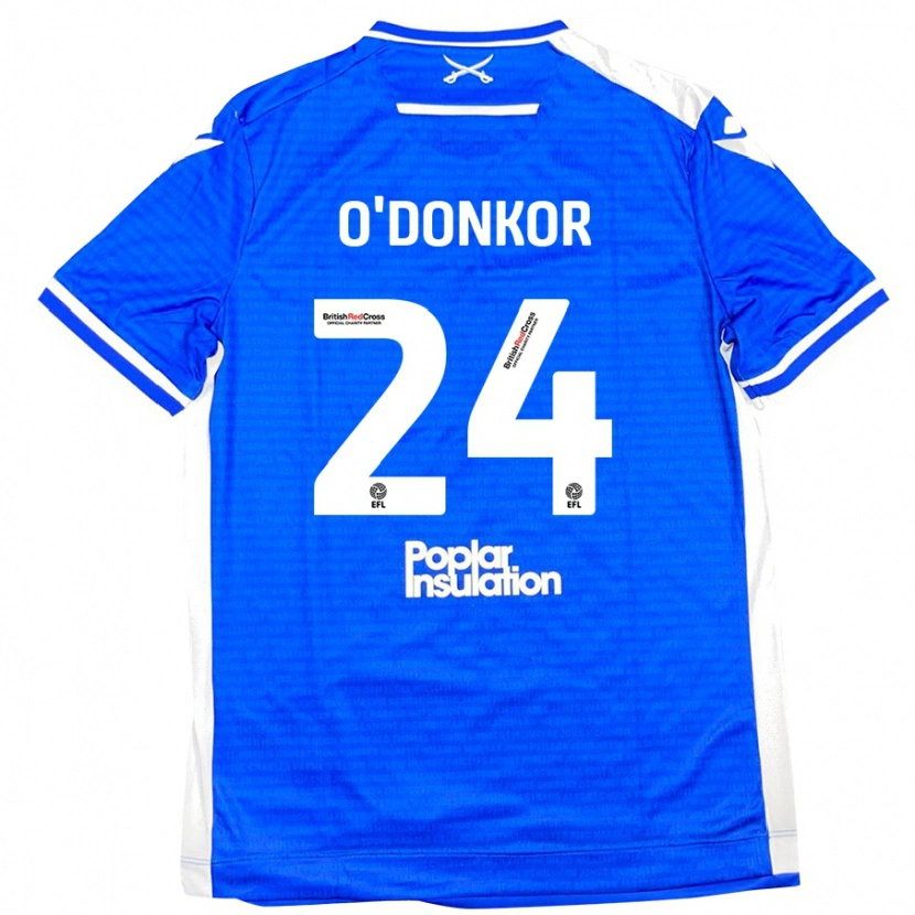 Danxen Kvinnor Gatlin O'donkor #24 Blå Vit Hemmatröja Matchtröjor 2024/25 Tröjor T-Tröja