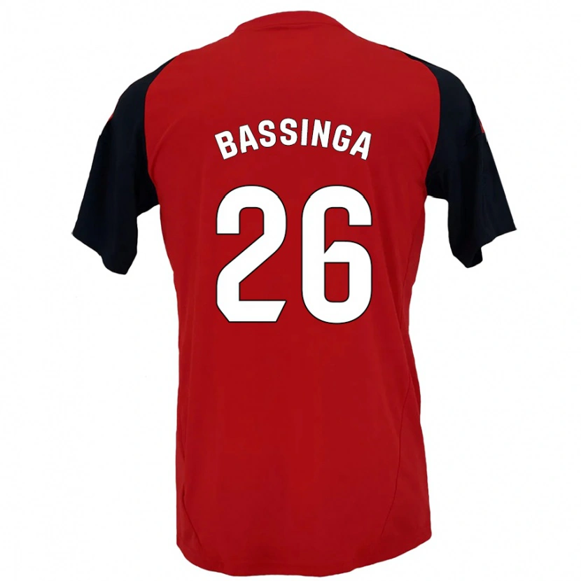 Danxen Kvinnor Aboubacar Bassinga #26 Röd Svart Hemmatröja Matchtröjor 2024/25 Tröjor T-Tröja