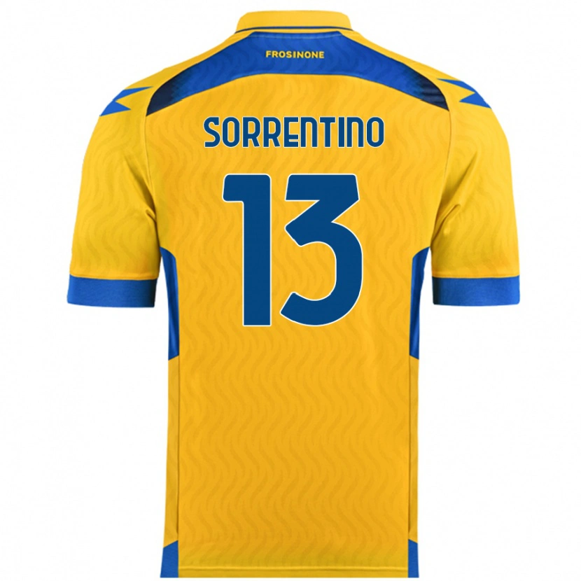 Danxen Kvinnor Alessandro Sorrentino #13 Gul Hemmatröja Matchtröjor 2024/25 Tröjor T-Tröja