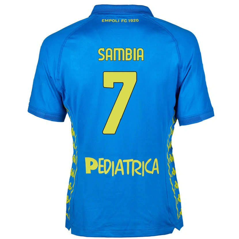 Danxen Kvinnor Junior Sambia #7 Blå Hemmatröja Matchtröjor 2024/25 Tröjor T-Tröja