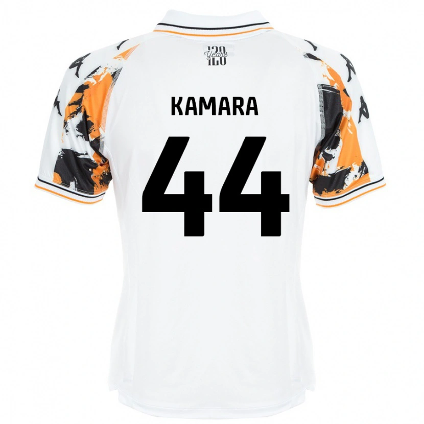Danxen Kvinnor Abu Kamara #44 Vit Bortatröja Matchtröjor 2024/25 Tröjor T-Tröja