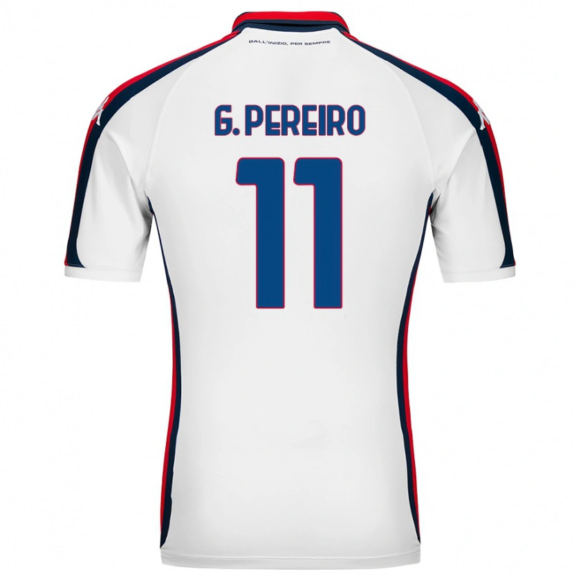 Danxen Kvinnor Gastón Pereiro #11 Vit Bortatröja Matchtröjor 2024/25 Tröjor T-Tröja